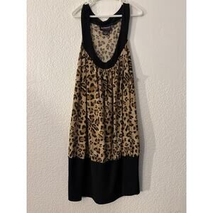 Cheetah large
sleeveless dress